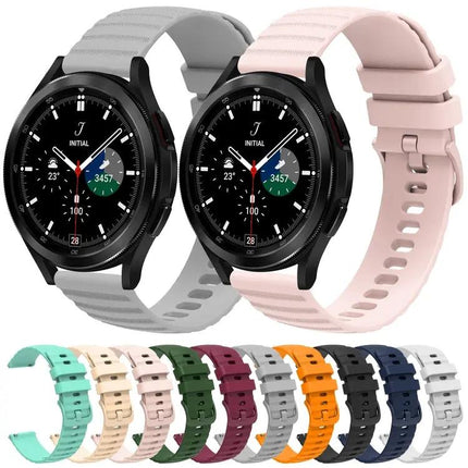20mm Silicone Watch Band Wavy Dot for Galaxy Watch4 42/46mm