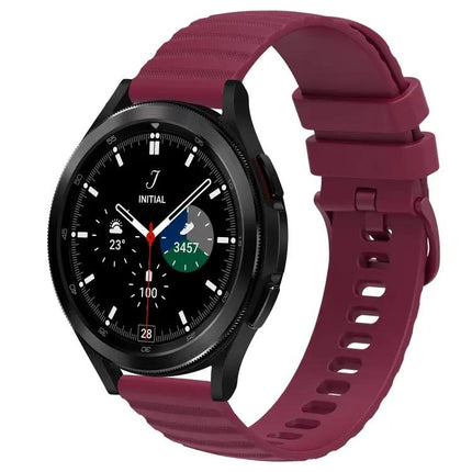 20mm Silicone Watch Band Wavy Dot for Galaxy Watch4 42/46mm