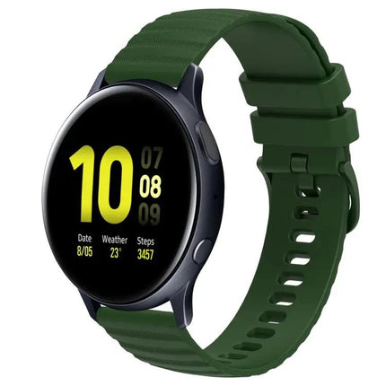 20mm Wavy Dot Silicone Band For Galaxy Watch Active2 40/44mm
