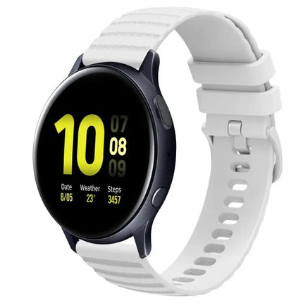 20mm Wavy Dot Silicone Band For Galaxy Watch Active2 40/44mm