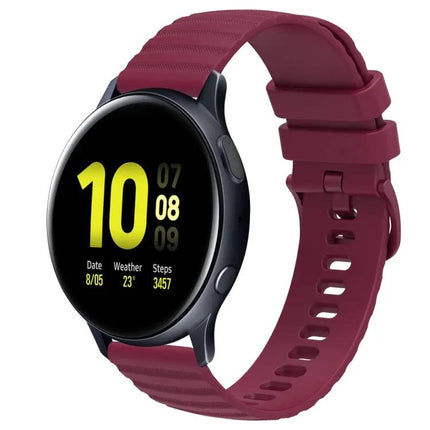 20mm Wavy Dot Silicone Band For Galaxy Watch Active2 40/44mm