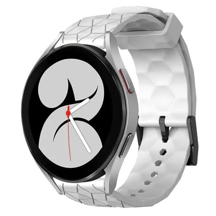 20mm Football Pattern Silicone Watch Band For Galaxy Watch 4