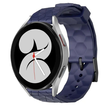 20mm Football Pattern Silicone Watch Band For Galaxy Watch 4