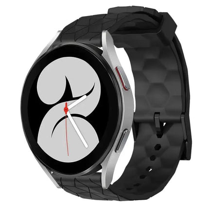 20mm Football Pattern Silicone Watch Band For Galaxy Watch 4