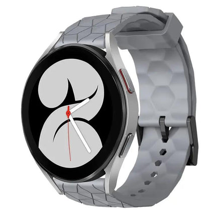 20mm Football Pattern Silicone Watch Band For Galaxy Watch 4