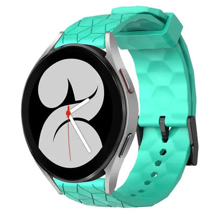 20mm Football Pattern Silicone Watch Band For Galaxy Watch 4