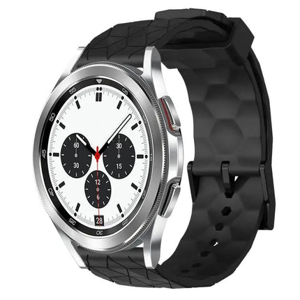 20mm Football Pattern Silicone Watch Band For Galaxy Watch 4