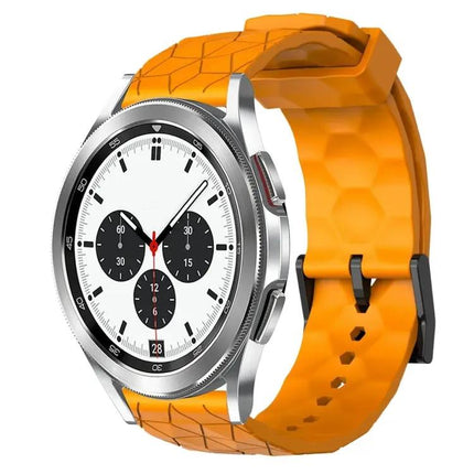 20mm Football Pattern Silicone Watch Band For Galaxy Watch 4