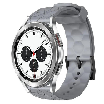 20mm Football Pattern Silicone Watch Band For Galaxy Watch 4