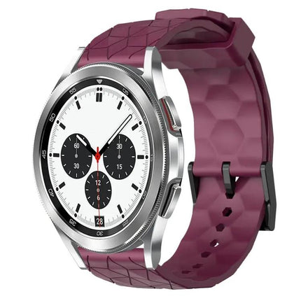 20mm Football Pattern Silicone Watch Band For Galaxy Watch 4