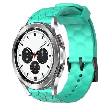 20mm Football Pattern Silicone Watch Band For Galaxy Watch 4
