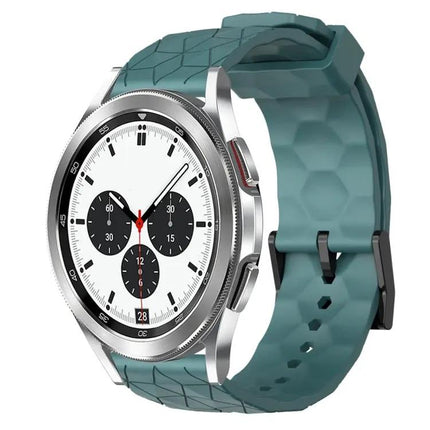 20mm Football Pattern Silicone Watch Band For Galaxy Watch 4