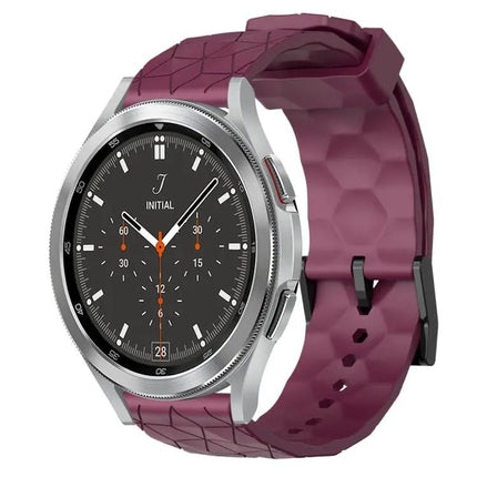 20mm Football Pattern Silicone Watch Band For Samsung