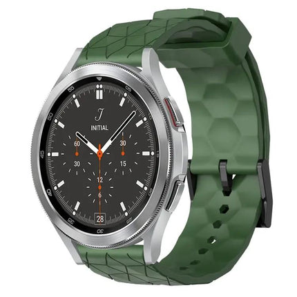 20mm Football Pattern Silicone Watch Band For Samsung