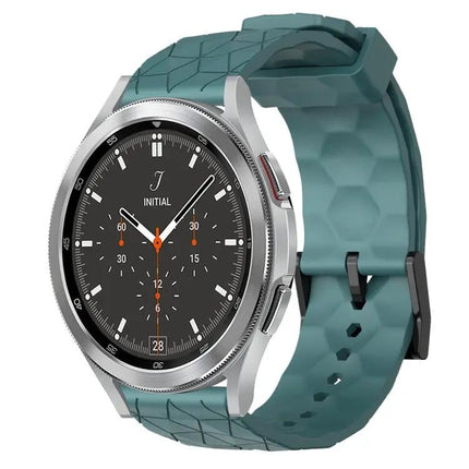 20mm Football Pattern Silicone Watch Band For Samsung