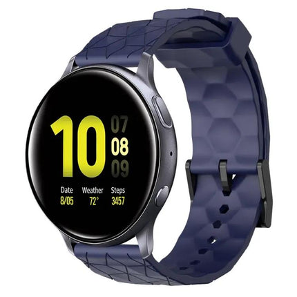 20mm Football Pattern Silicone Watch Band For Samsung