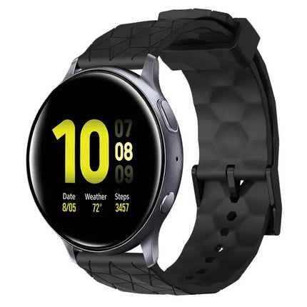20mm Football Pattern Silicone Watch Band For Samsung
