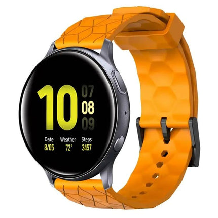 20mm Football Pattern Silicone Watch Band For Samsung