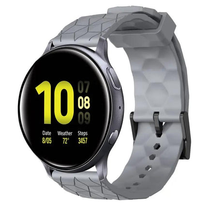 20mm Football Pattern Silicone Watch Band For Samsung