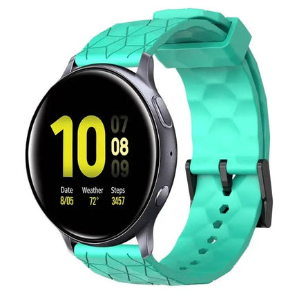 20mm Football Pattern Silicone Watch Band For Samsung