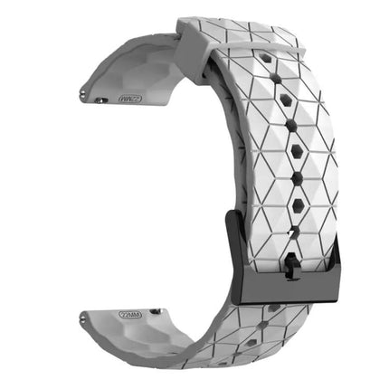 22mm Football Pattern Silicone Watch Band Samsung 45/46mm