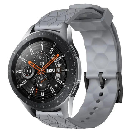 22mm Football Pattern Silicone Watch Band Samsung 45/46mm