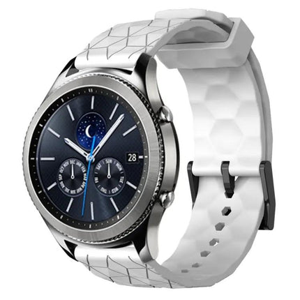 22mm Football Pattern Silicone Watch Band Samsung Gear S3