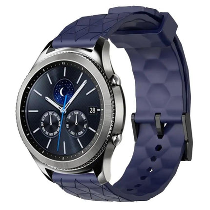 22mm Football Pattern Silicone Watch Band Samsung Gear S3