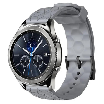 22mm Football Pattern Silicone Watch Band Samsung Gear S3