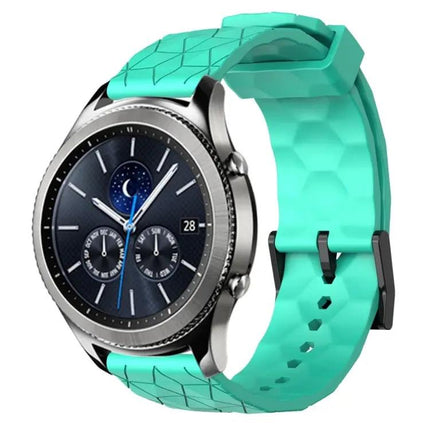 22mm Football Pattern Silicone Watch Band Samsung Gear S3