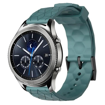 22mm Football Pattern Silicone Watch Band Samsung Gear S3