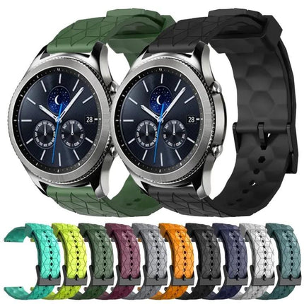 22mm Football Pattern Silicone Watch Band Samsung Gear S3