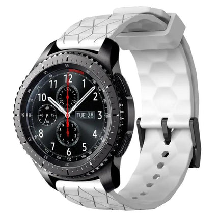 22mm Football Pattern Silicone Watch Band Samsung Gear S3