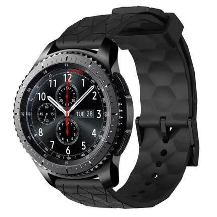 22mm Football Pattern Silicone Watch Band Samsung Gear S3
