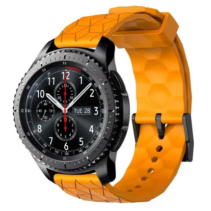 22mm Football Pattern Silicone Watch Band Samsung Gear S3