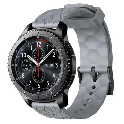 22mm Football Pattern Silicone Watch Band Samsung Gear S3