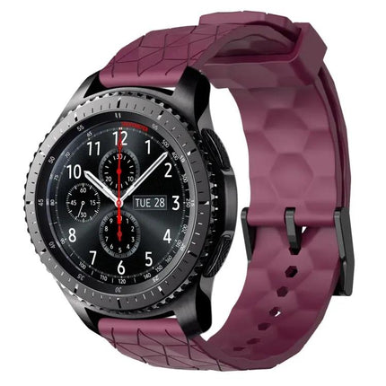 22mm Football Pattern Silicone Watch Band Samsung Gear S3