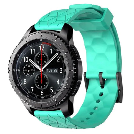 22mm Football Pattern Silicone Watch Band Samsung Gear S3