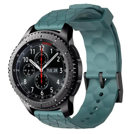 22mm Football Pattern Silicone Watch Band Samsung Gear S3