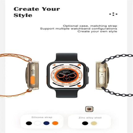 A Versatile Smart Watch for Daily Health and Activity Tracking - black watch with interchangeable straps and zinc alloy cases