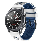 For Samsung Galaxy Watch3 45mm / White+Blue