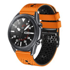 For Samsung Galaxy Watch3 45mm / Orange+Black