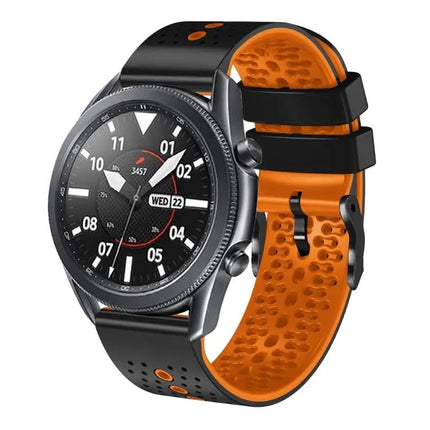 22mm Perforated Two-Tone Silicone Band Galaxy 45/46mm