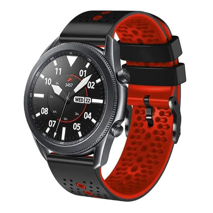 22mm Perforated Two-Tone Silicone Band Galaxy 45/46mm