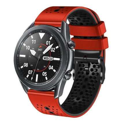 22mm Perforated Two-Tone Silicone Band Galaxy 45/46mm