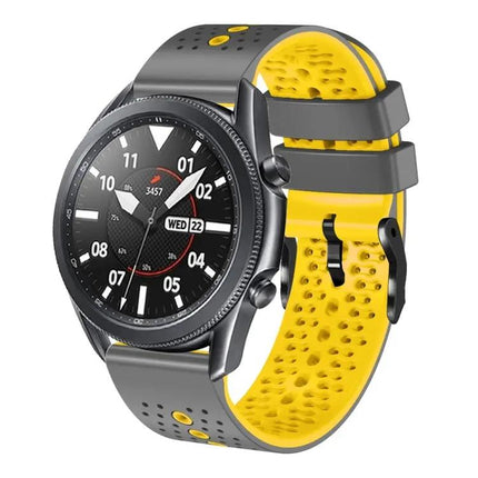 22mm Perforated Two-Tone Silicone Band Galaxy 45/46mm