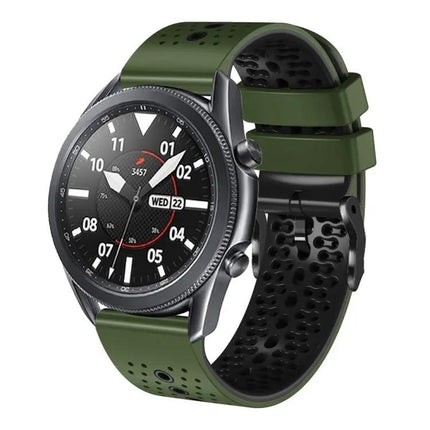 22mm Perforated Two-Tone Silicone Band Galaxy 45/46mm