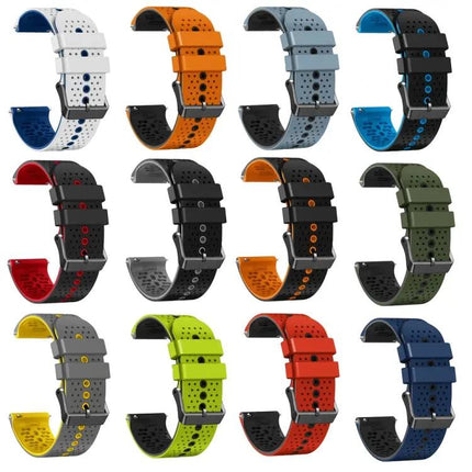22mm Perforated Two-Tone Silicone Band Galaxy 45/46mm