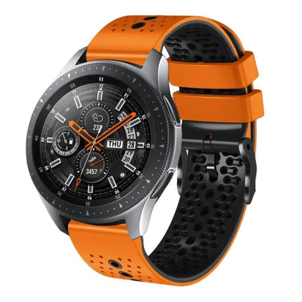 22mm Perforated Two-Tone Silicone Band Galaxy 45/46mm