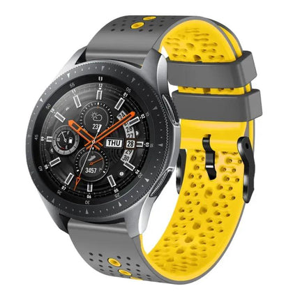 22mm Perforated Two-Tone Silicone Band Galaxy 45/46mm